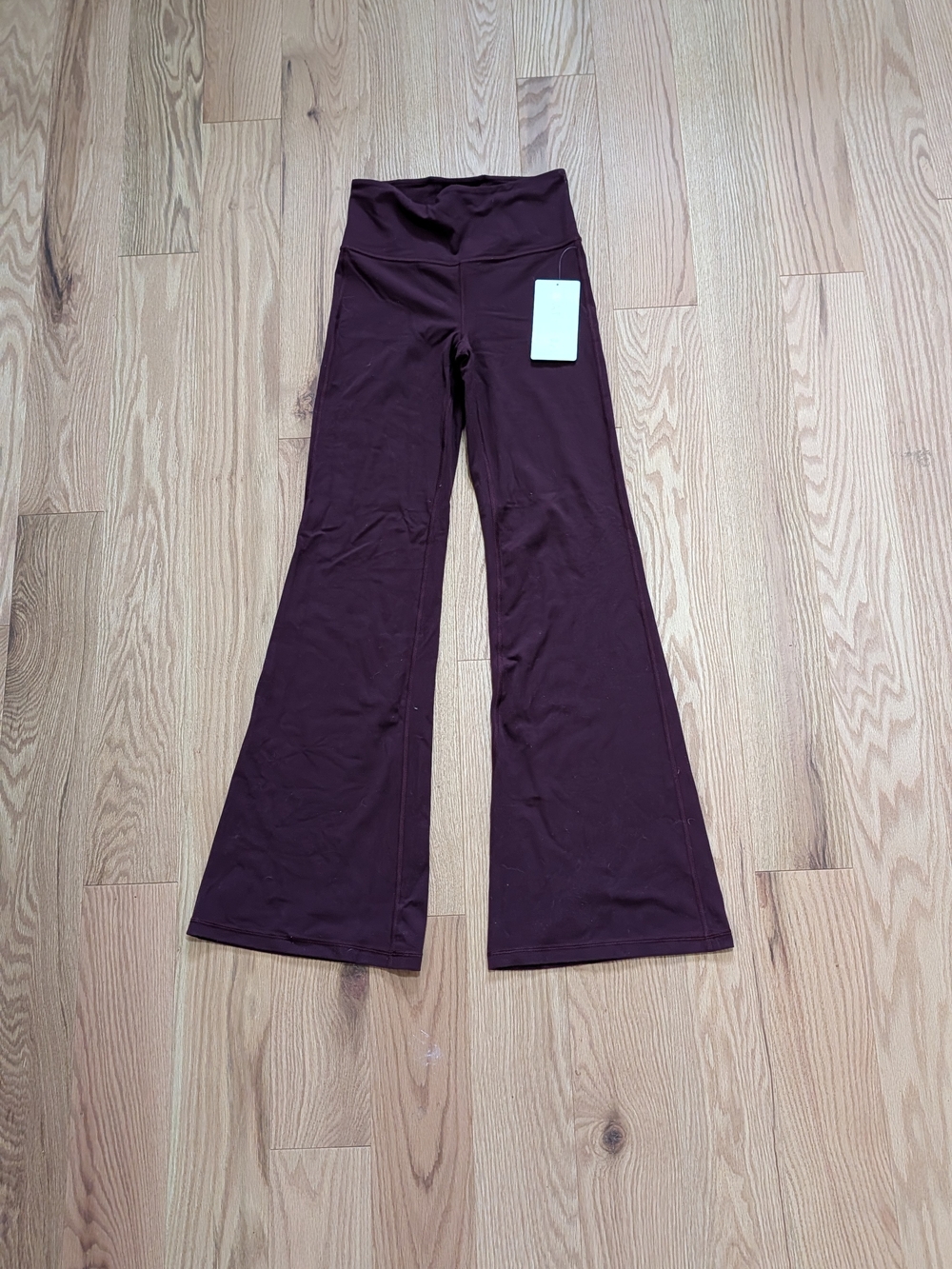 NWT Athleta Elation Flare Pant In Deep Burgundy - Picture 10 of 10